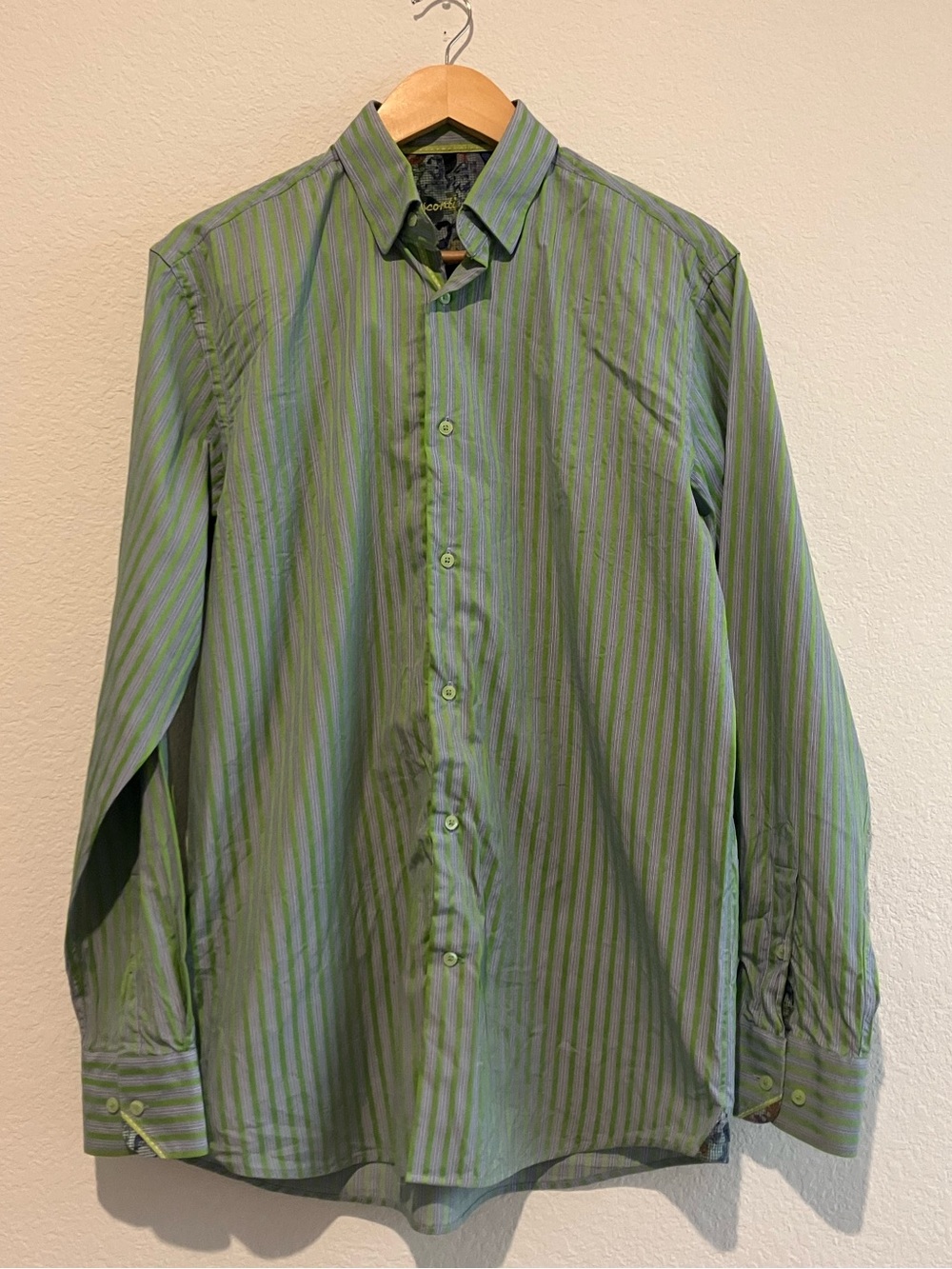Men's Green Button Down